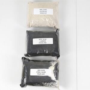 Commercial Water Filter Media - 3 Pack WXC 50 RC AG Carbon Pyro Alum